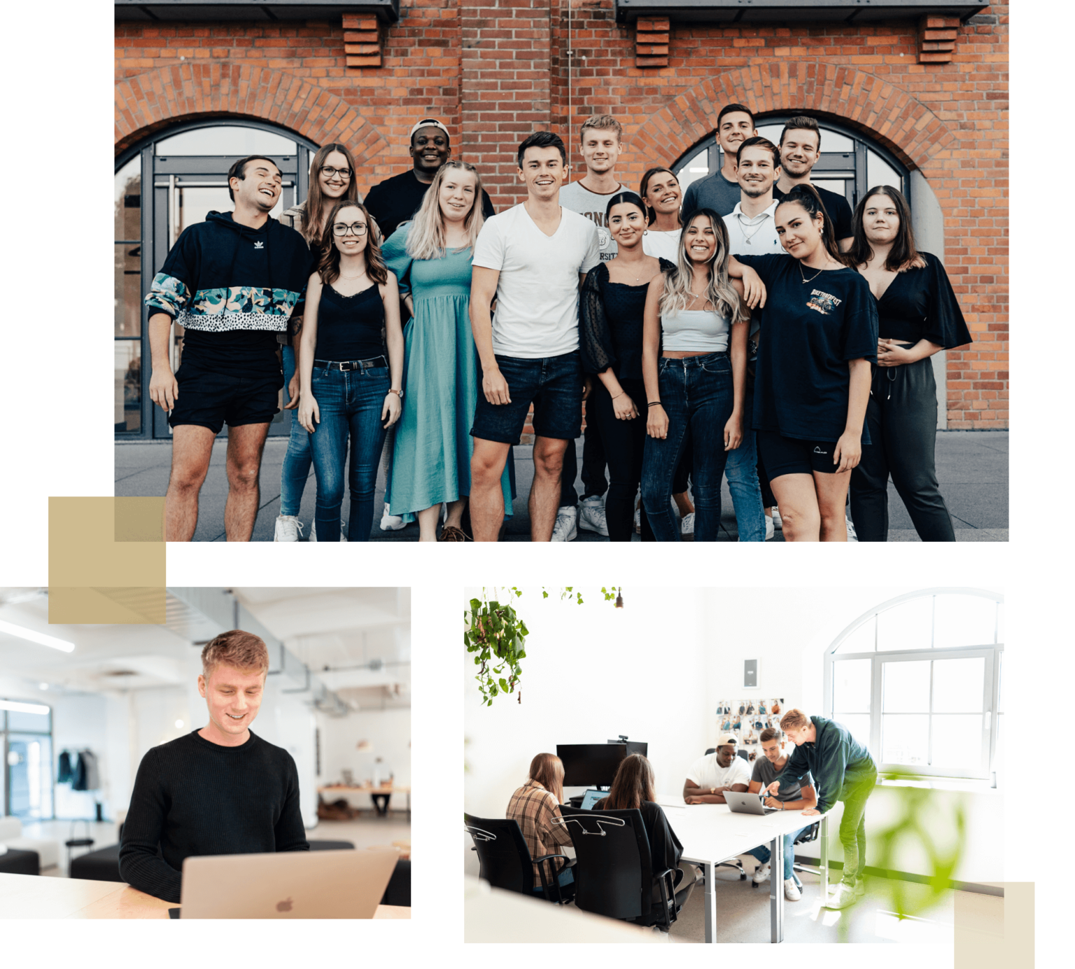 Employer Branding Teamfoto und Office